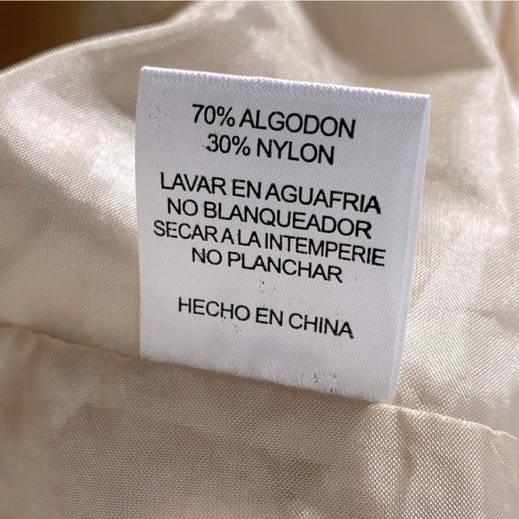 C. Luce Nude Blush Ruffle Mini Skirt M - Picture 4 of 15